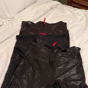 SPANX Black Leggings Set-3 pair